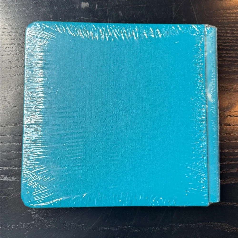NEW Creative Memories Ocean Waves Teal Foiled Album 7 X 7 Scrapbook w/ 12 pages